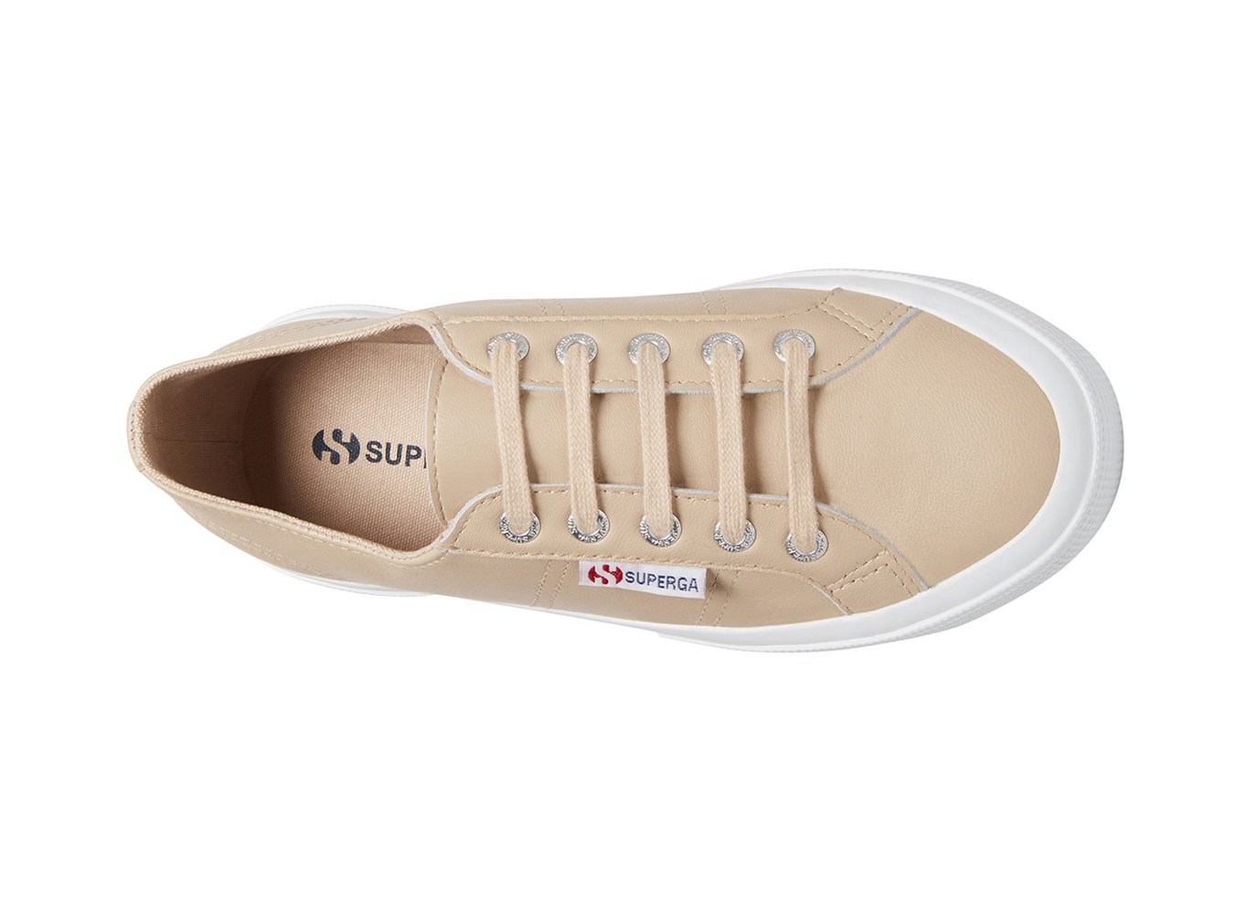 Zapatillas Superga Mujer Beige - 2750 Naplngcotu Cuero - 169473KYF